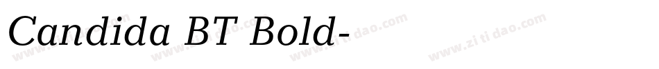 Candida BT Bold字体转换